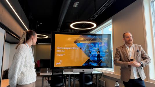 Nettverksmøte hjemme hos PWC
