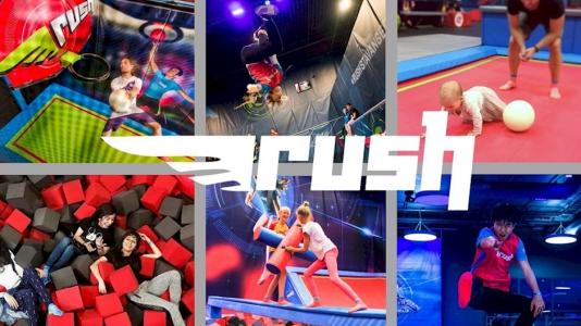 Familedag på Rush Trampolinepark